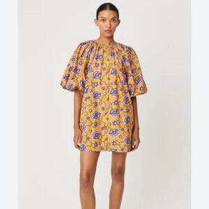 RHODE Paloma Gold Lotus Balloon Dress